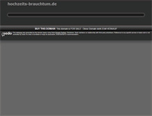 Tablet Screenshot of hochzeits-brauchtum.de